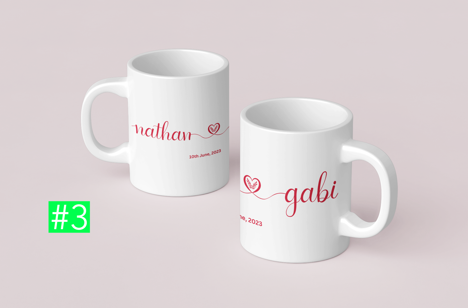 Personalised Mug Heart and Love