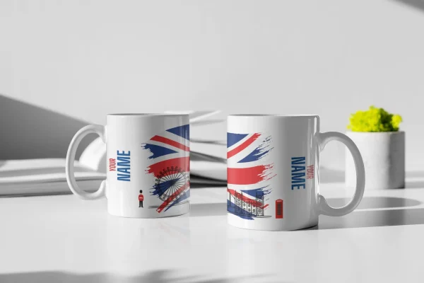 England Flag Personalised Mug - Custom Name