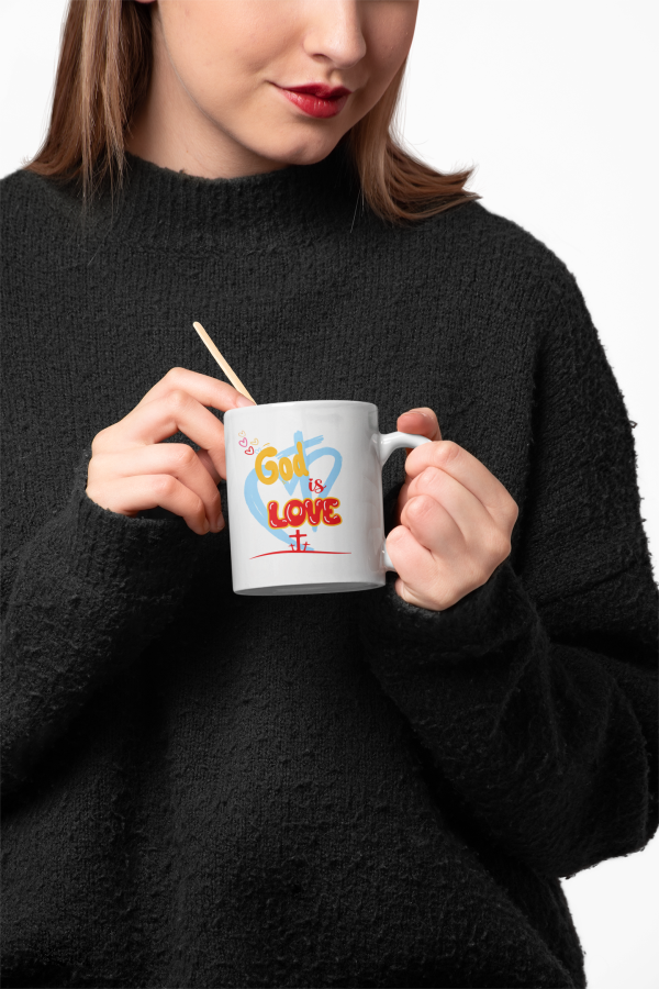 God is Love - Ceramic Mug - 11 oz - Image 6