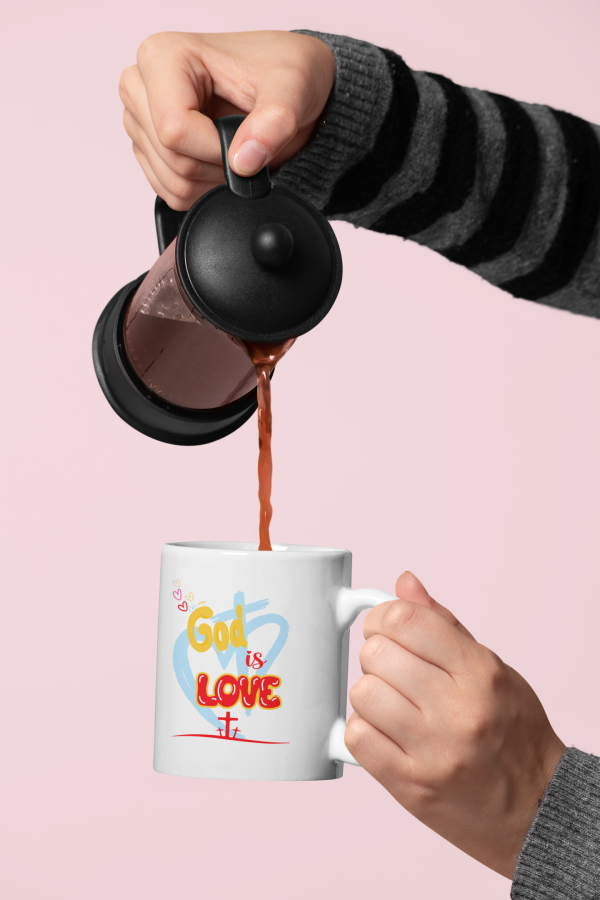 God is Love - Ceramic Mug - 11 oz - Image 7