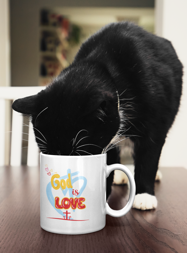 God is Love - Ceramic Mug - 11 oz - Image 8