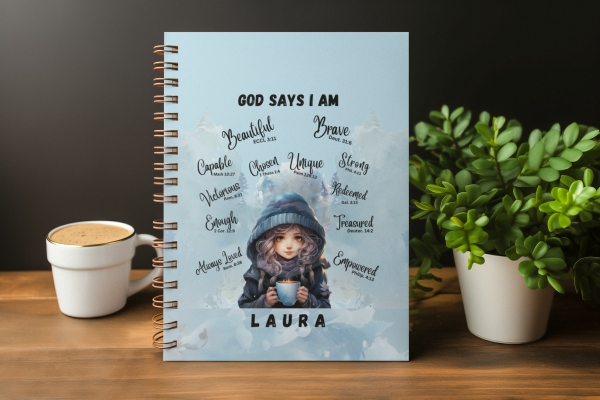 Personalised Journal "God Says I Am" – for Women and Girls - Image 3